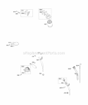 Lubrication Diagram and Parts List for 294442-0360-01  Briggs and Stratton Engine
